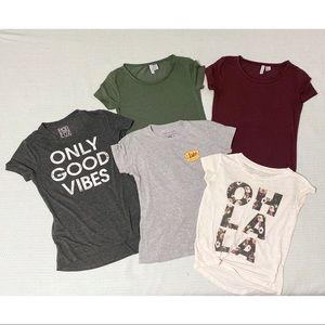 Bundle of 5 t-tshirts